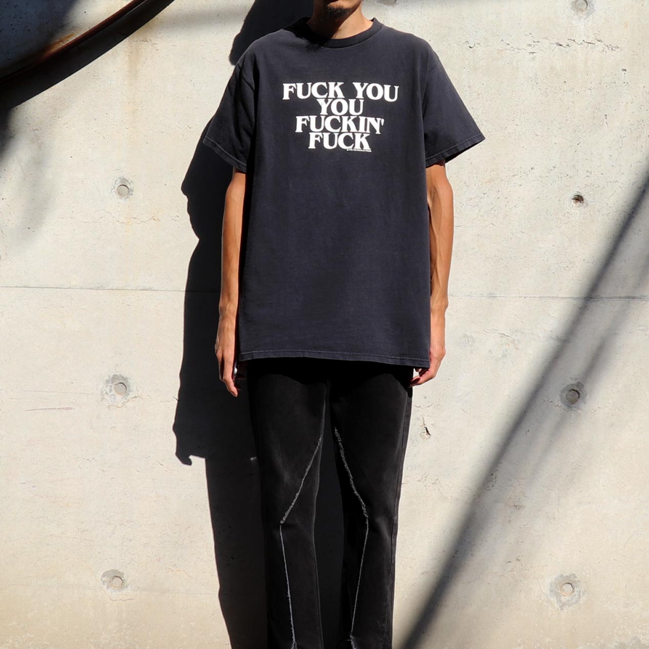 POST JUNK / 90's SIK WORLD “FUCK YOU YOU FUCKIN' FUCK” T-Shirt [L]