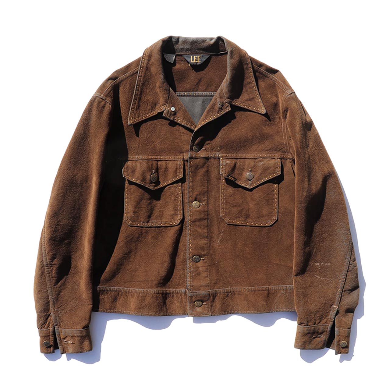 POST JUNK / 70's LEE Cotton Suede Jacket [About M]