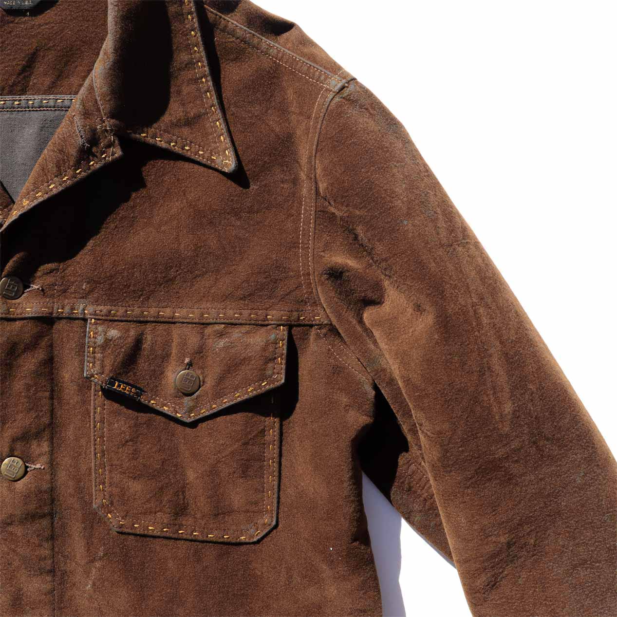 POST JUNK / 70's LEE Cotton Suede Jacket [About M]