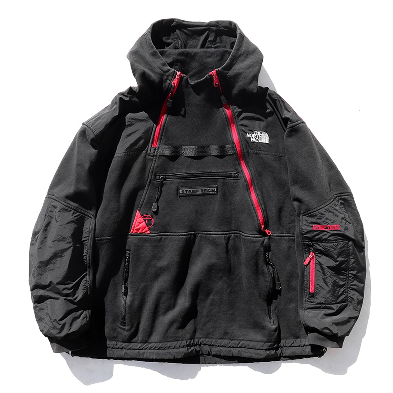 POST JUNK / 90's THE NORTH FACE “BLACK SWEAT” Steep Tech Hooded 