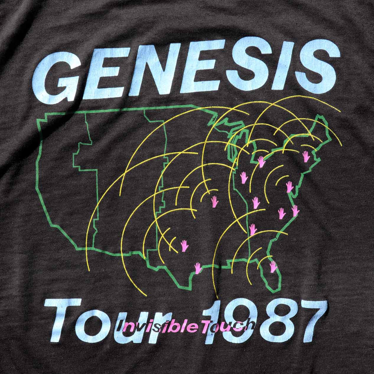 POST JUNK / 80's GENESIS ”INVISIBLE TOUCH TOUR 1987” プリントT