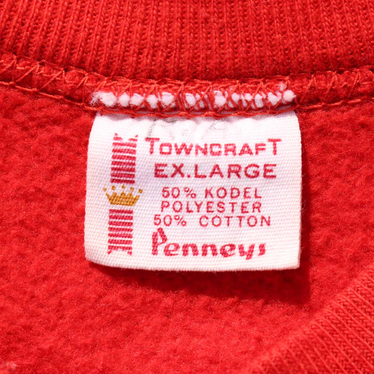 POST JUNK / 60-70's TOWNCRAFT レッド 無地スウェット [XL]
