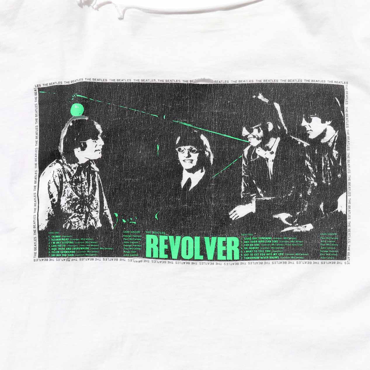 POST JUNK / 90's THE BEATLES “REVOLVER” Cut Off T-Shirt [About XL]