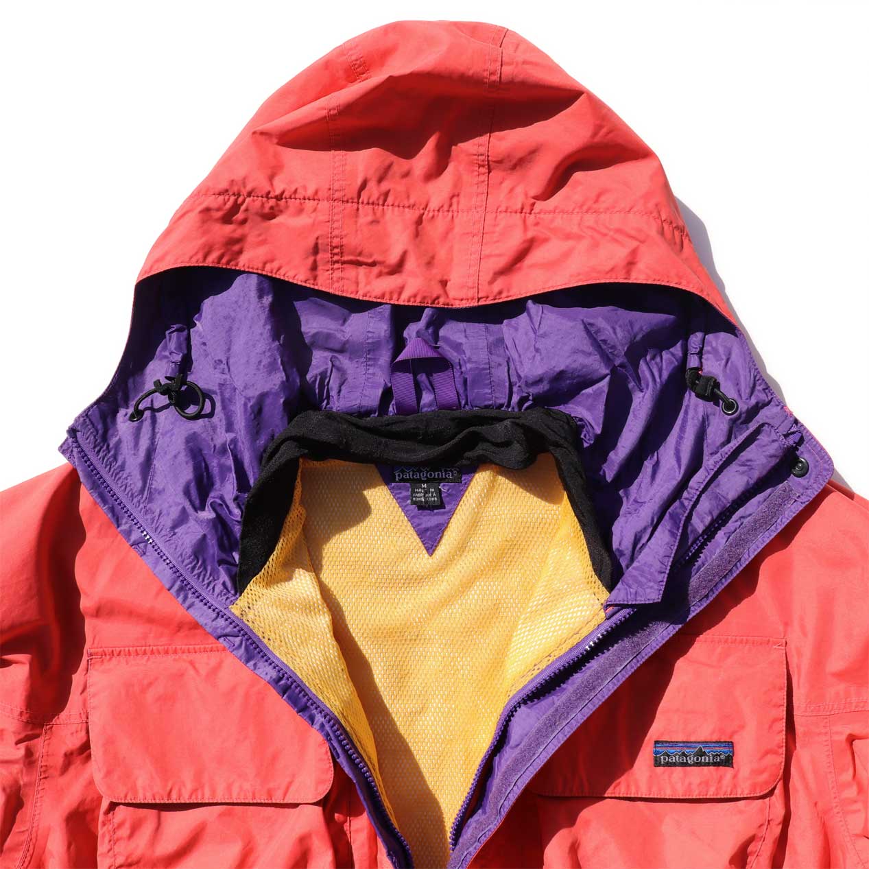 パタゴニア91年ナイロンアノラックジャケット12パープル薄紫ガイドプルオーバー