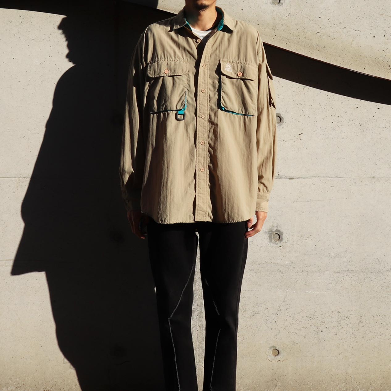POST JUNK / 80's ORVIS USA製 ナイロン フィッシングシャツ [About L]