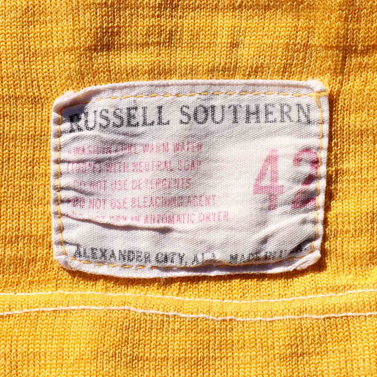 POST JUNK / 60's RUSSELL SOUTHERN COMPANY Painted Football T-Shirt