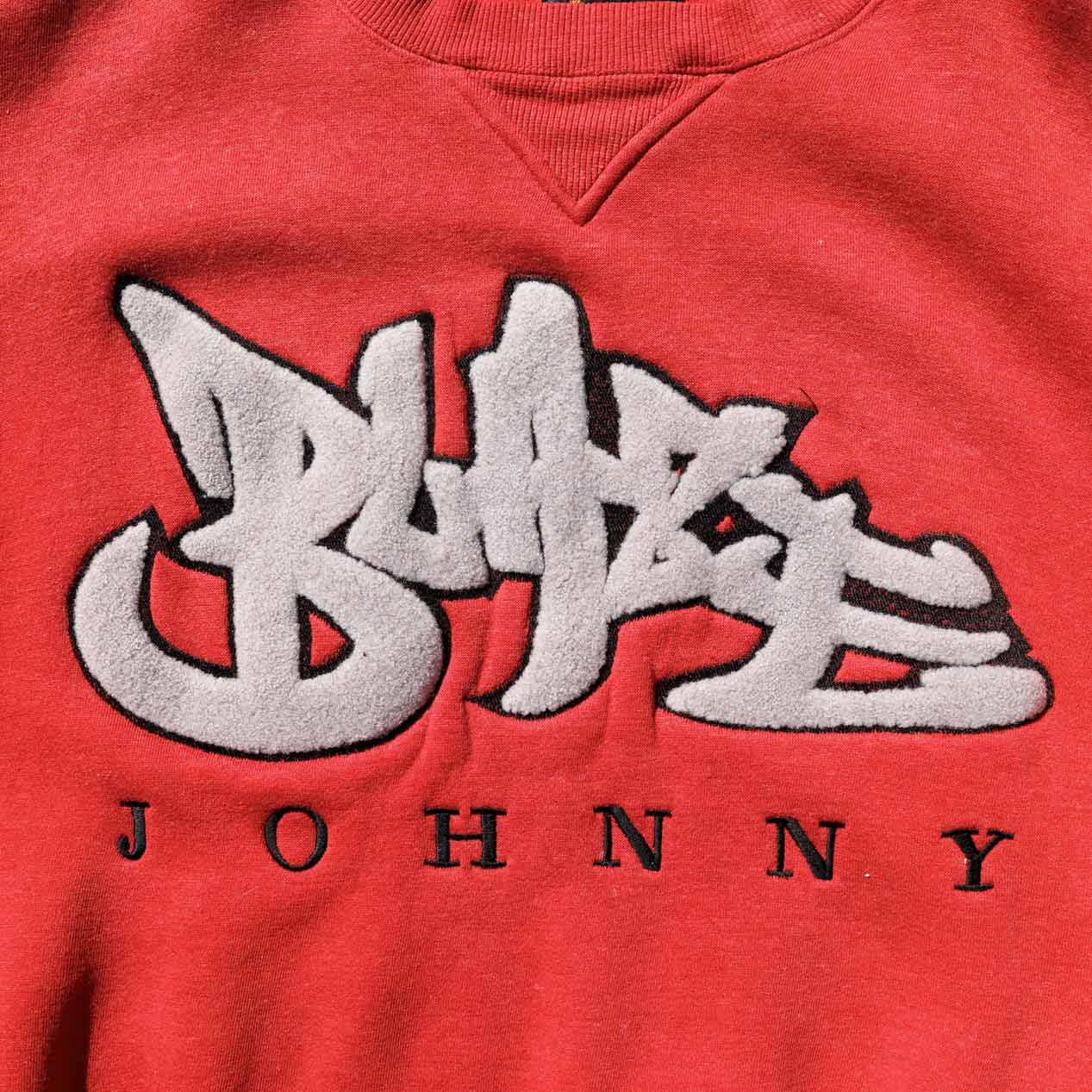 POST JUNK / 90's JOHNNY BLAZE パイル刺繍 クルーネックスウェット [XXL]