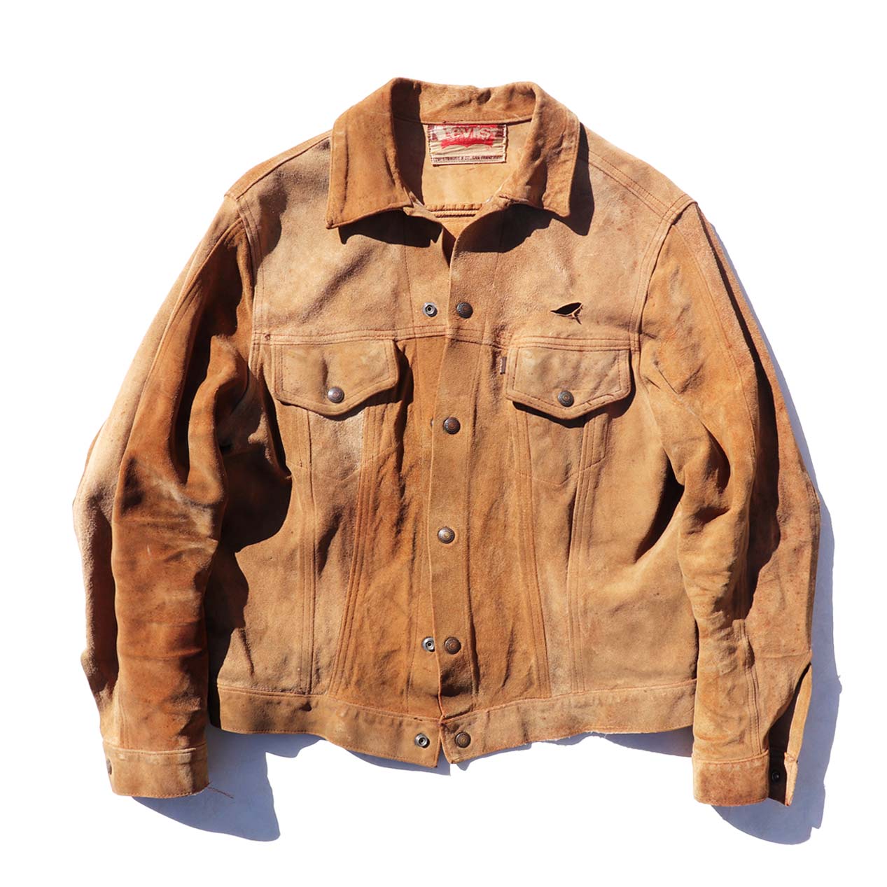 POST JUNK 60's～ LEVI'S 70505 BIG-E Suede Leather Jacket [About 40]