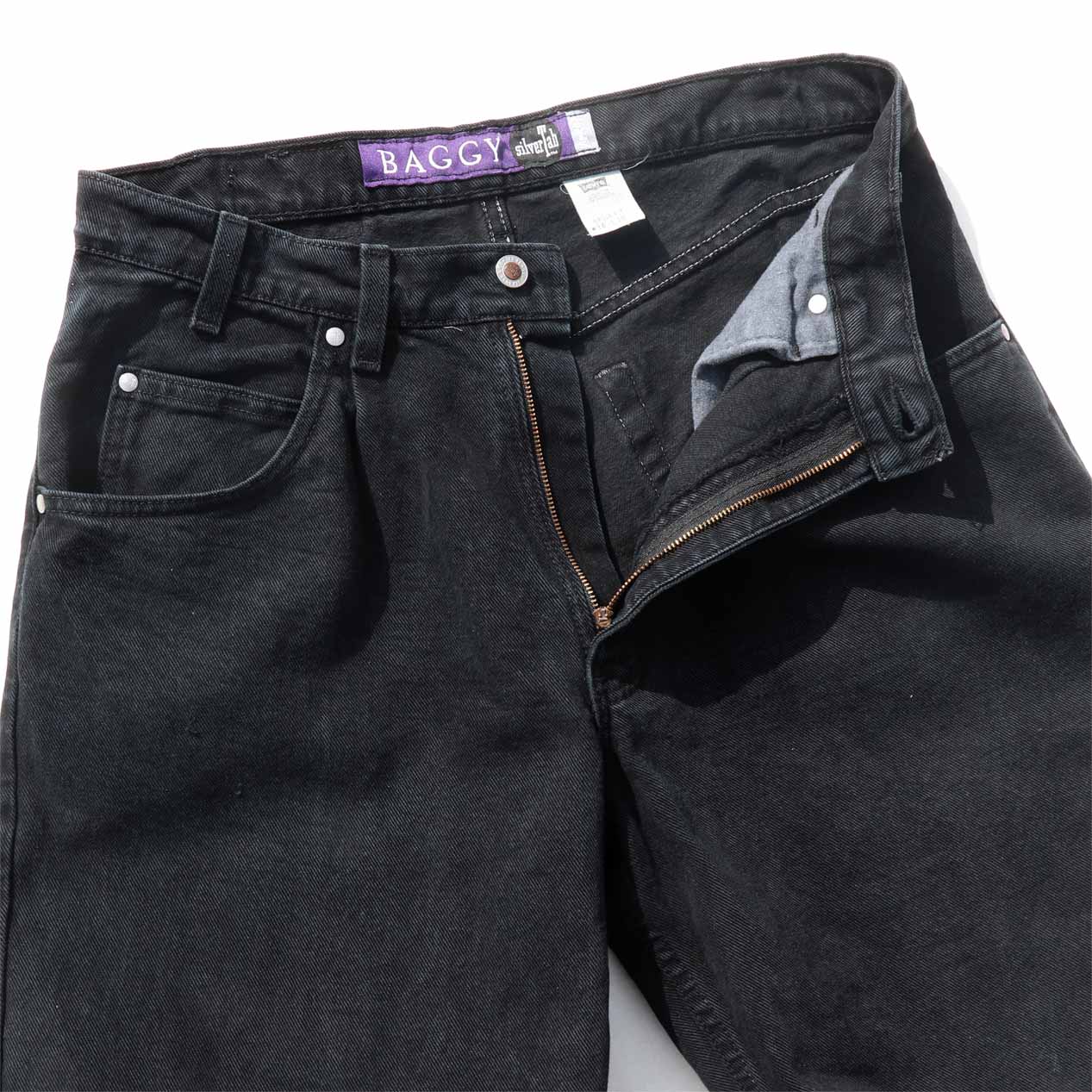 POST JUNK / 90's LEVI'S SILVER TAB Black Denim Baggy Pants Made In 