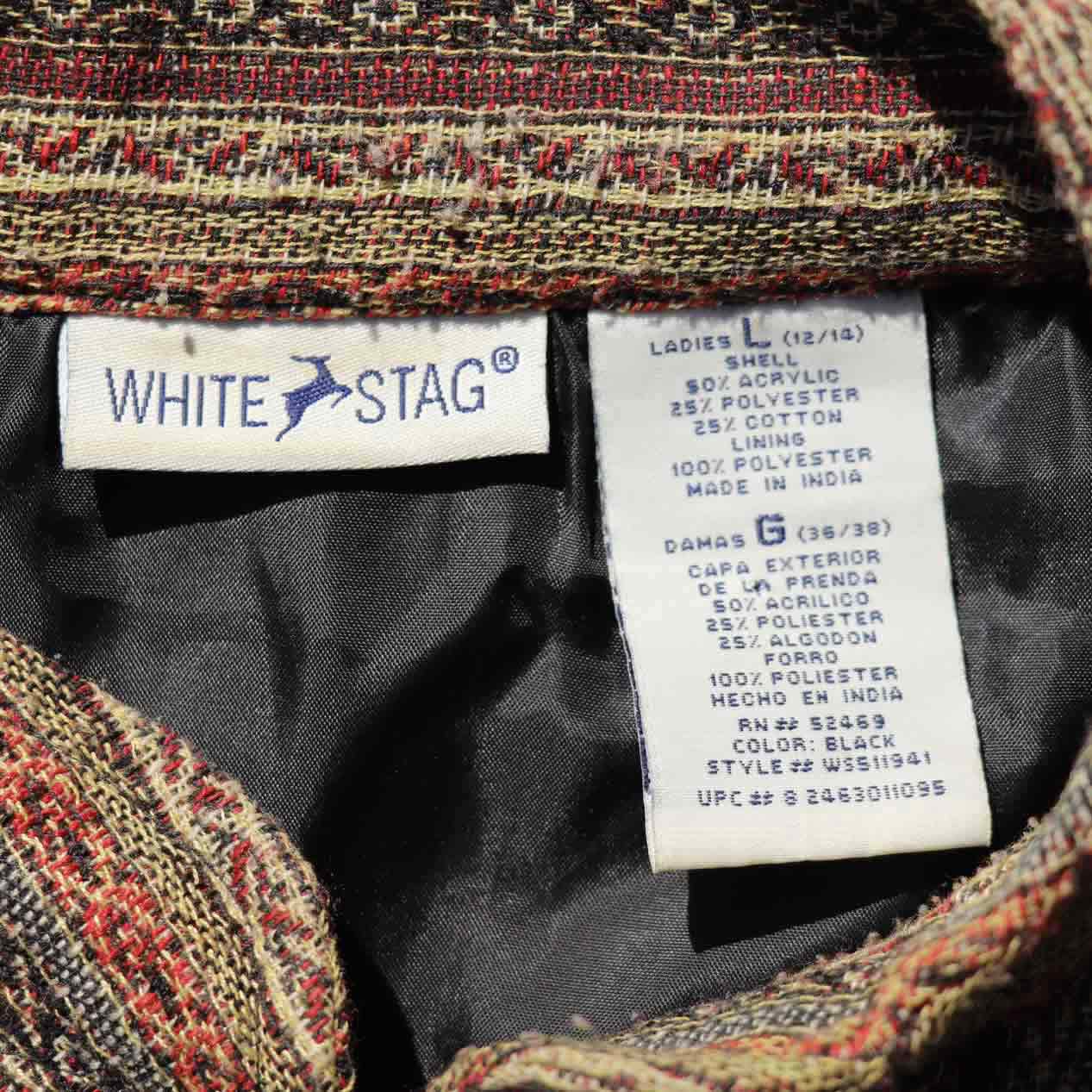 POST JUNK / 90's WHITE STAG パッチワーク チャイナジャケット 