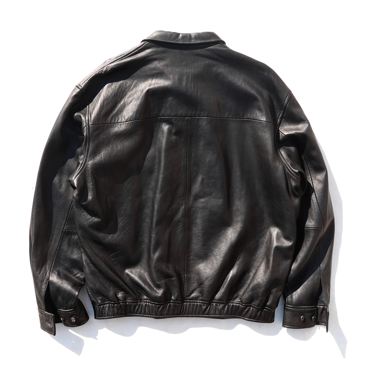 POST JUNK / 90's～ POLO RALPH LAUREN Black Lamb Leather Jacket [L]