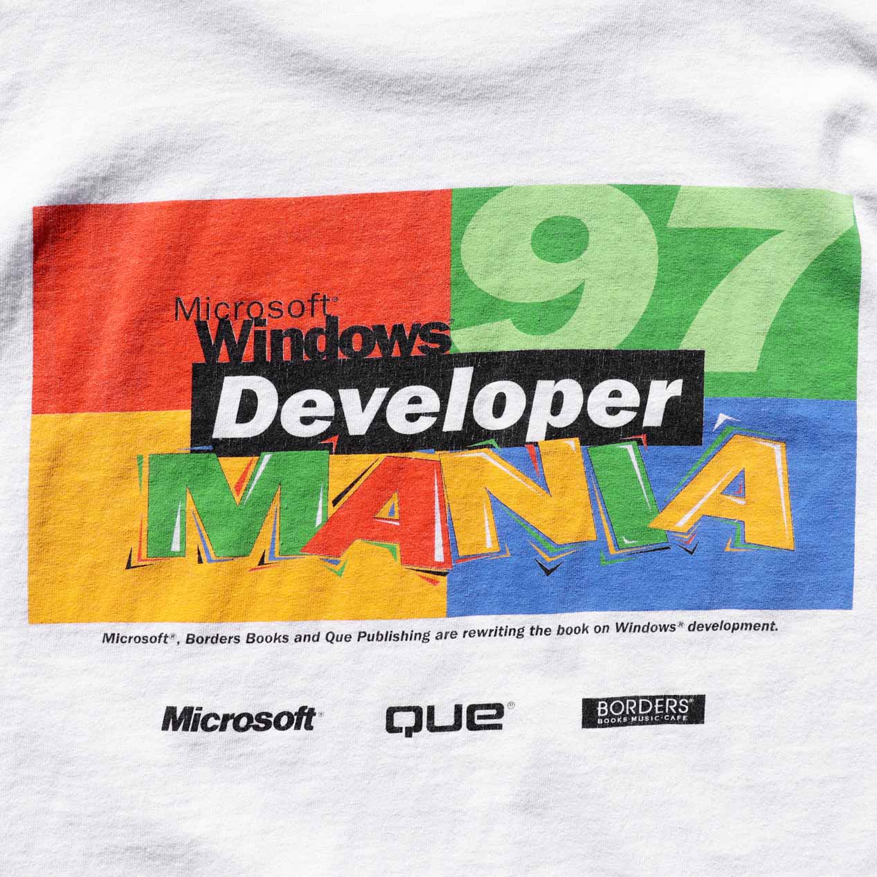 POST JUNK / 90's MICROSOFT WINDOWS “DEVELOPER MANIA” Tシャツ [XL]