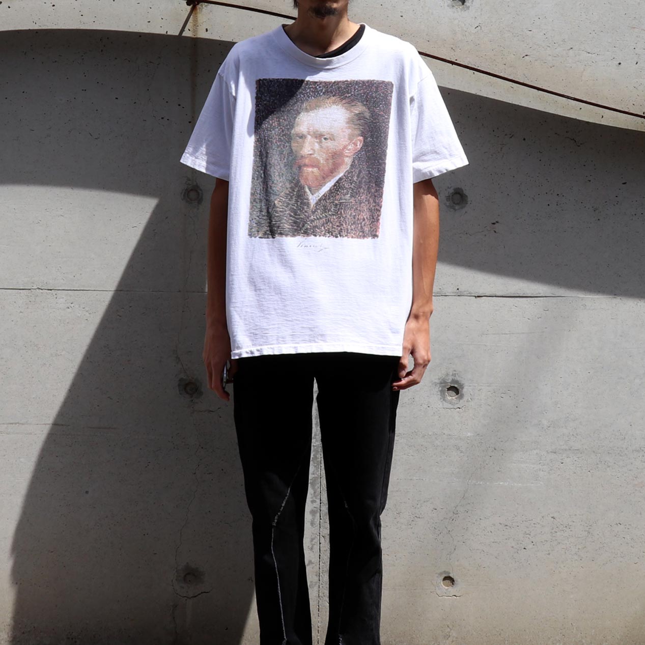 POST JUNK / 90's VINCENT WILLEM VAN GOGH ”自画像” アートTシャツ [XL]