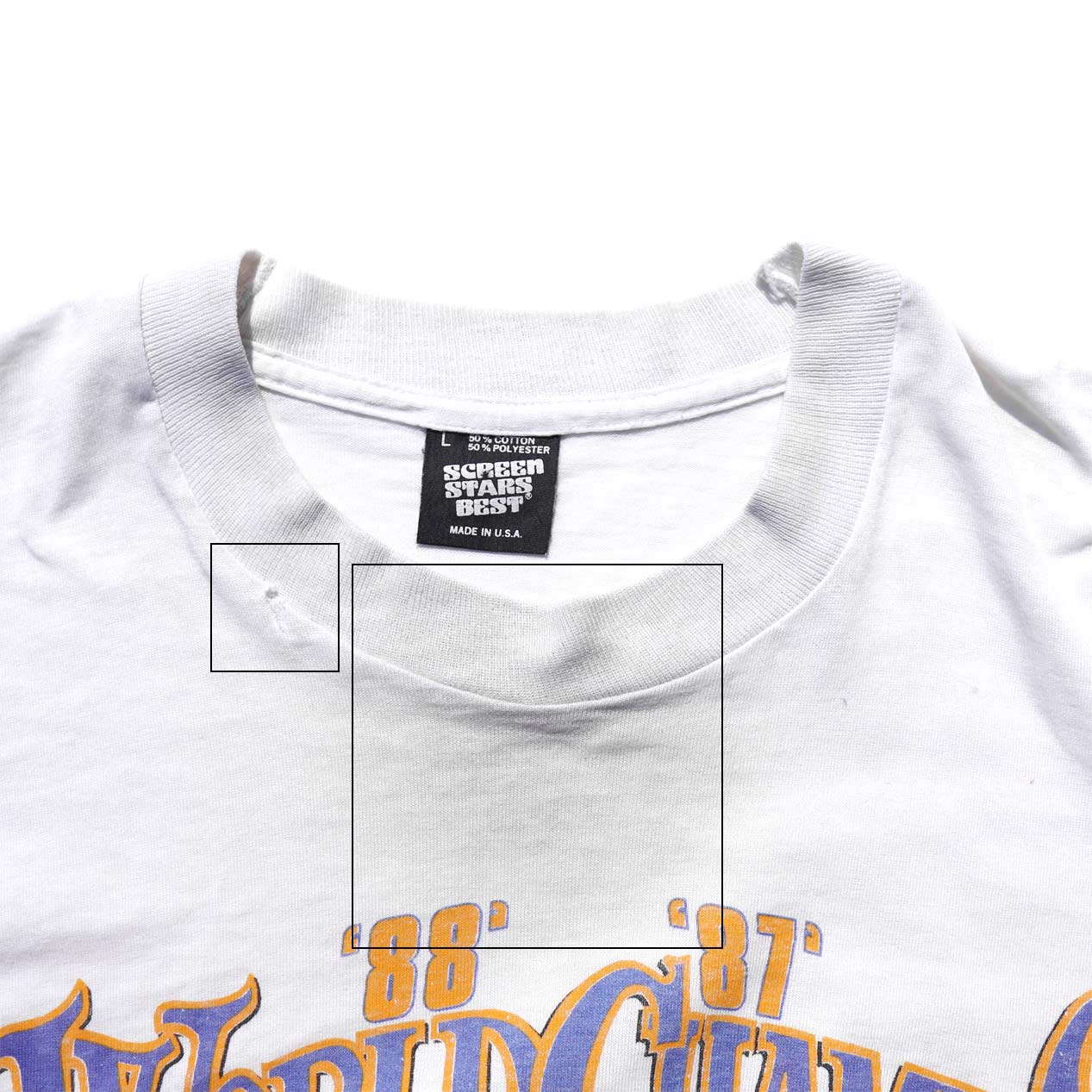 肩幅63cm80sLONG GONE LAKERS 1980 NBA CHAMPS tシャツ