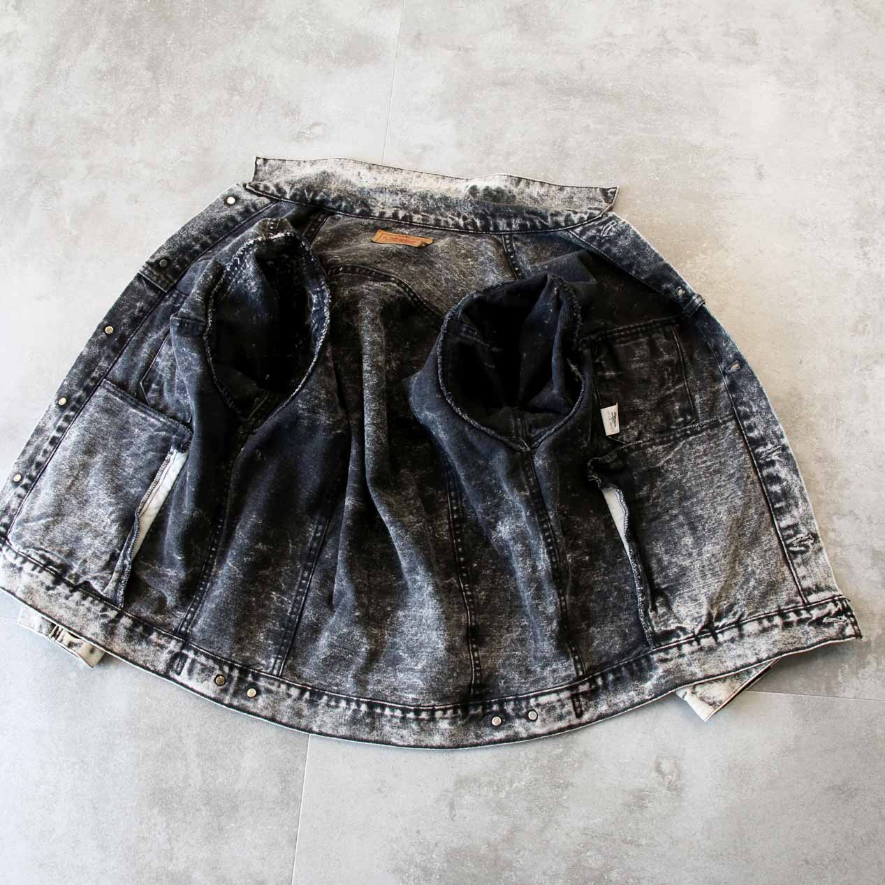 POST JUNK / 80's LEVI'S 70507-0253 Acid Wash Black Denim Trucker