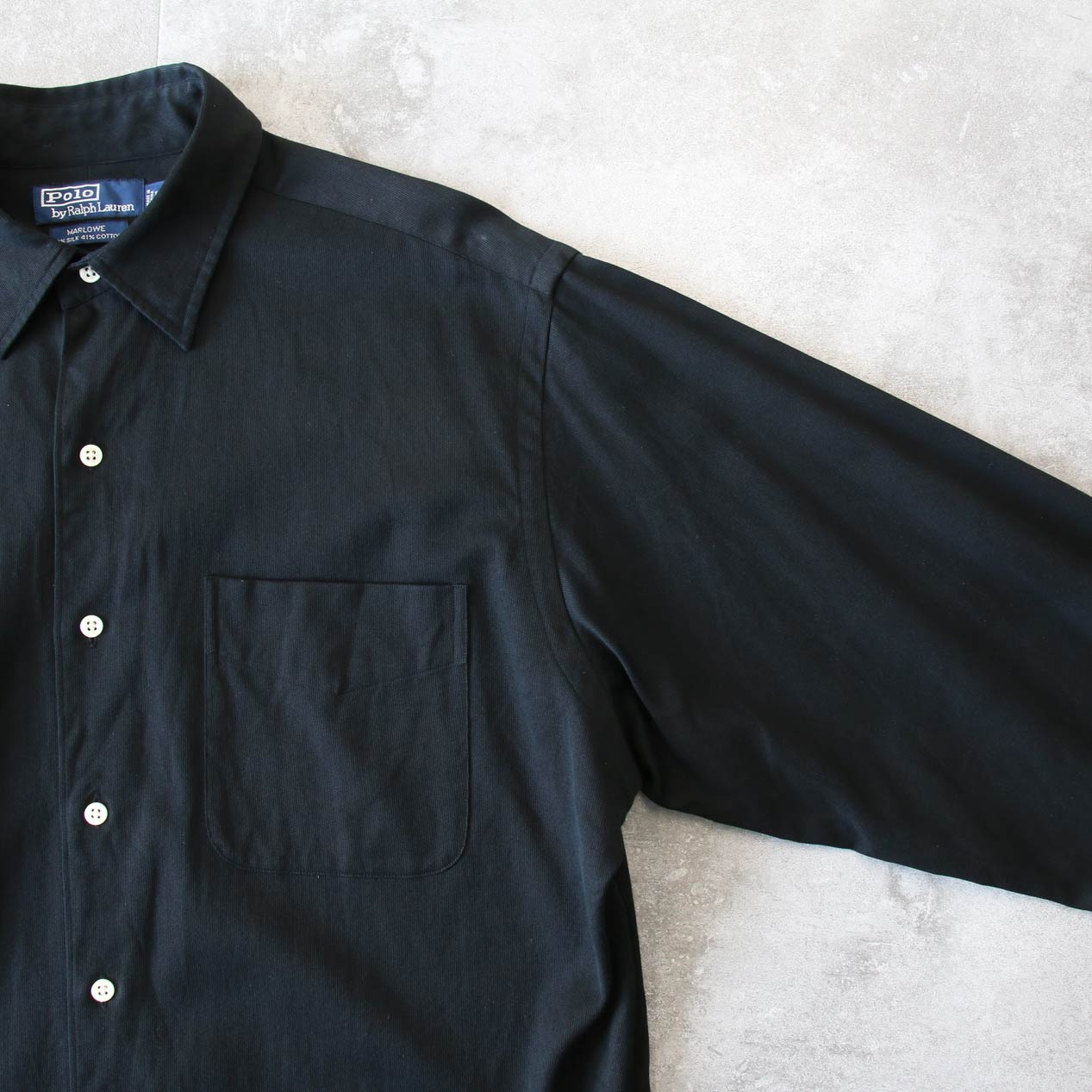 POST JUNK / 90's POLO RALPH LAUREN / MARLOWE “BLACK” Silk / Cotton