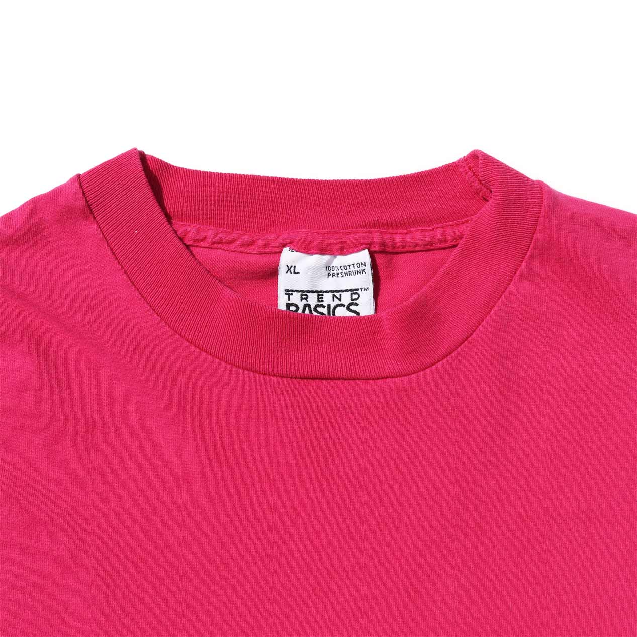 POST JUNK / 90's TREND BASICS USA製 ピンク ポケットTシャツ [XL]