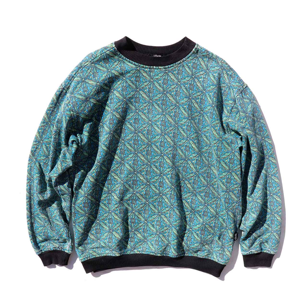 POST JUNK / 80's STUSSY Marijuana Patterned Sweatshirt Made In