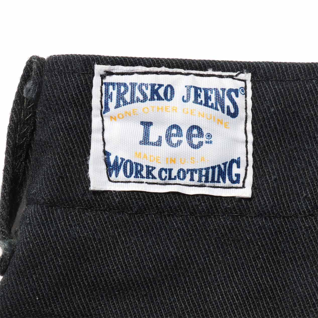 POST JUNK / 70's～ LEE FRISKO JEENS Black Twill Work Pants Made In