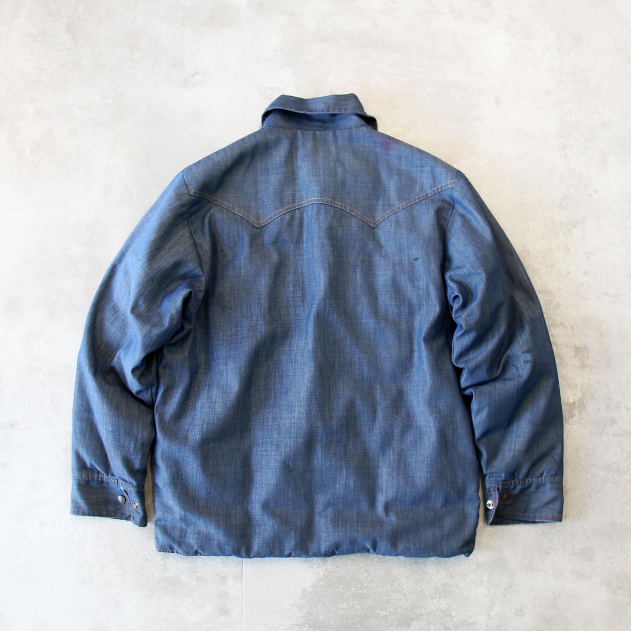POST JUNK / 70's HANSA-BRANTA BY STEARNS Denim Shelled Down Jacket [L]