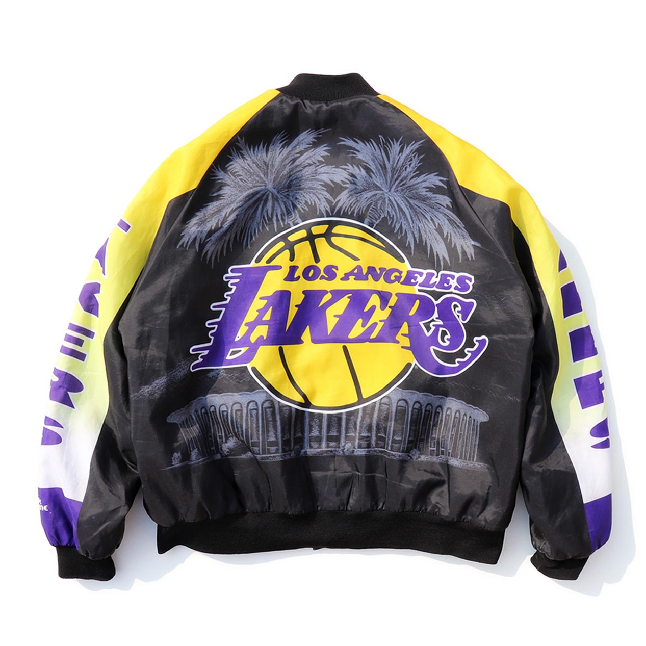 POST JUNK / 90's CHALK LINE ”LOS ANGELES LAKERS” USA製 スタジャン [XL]