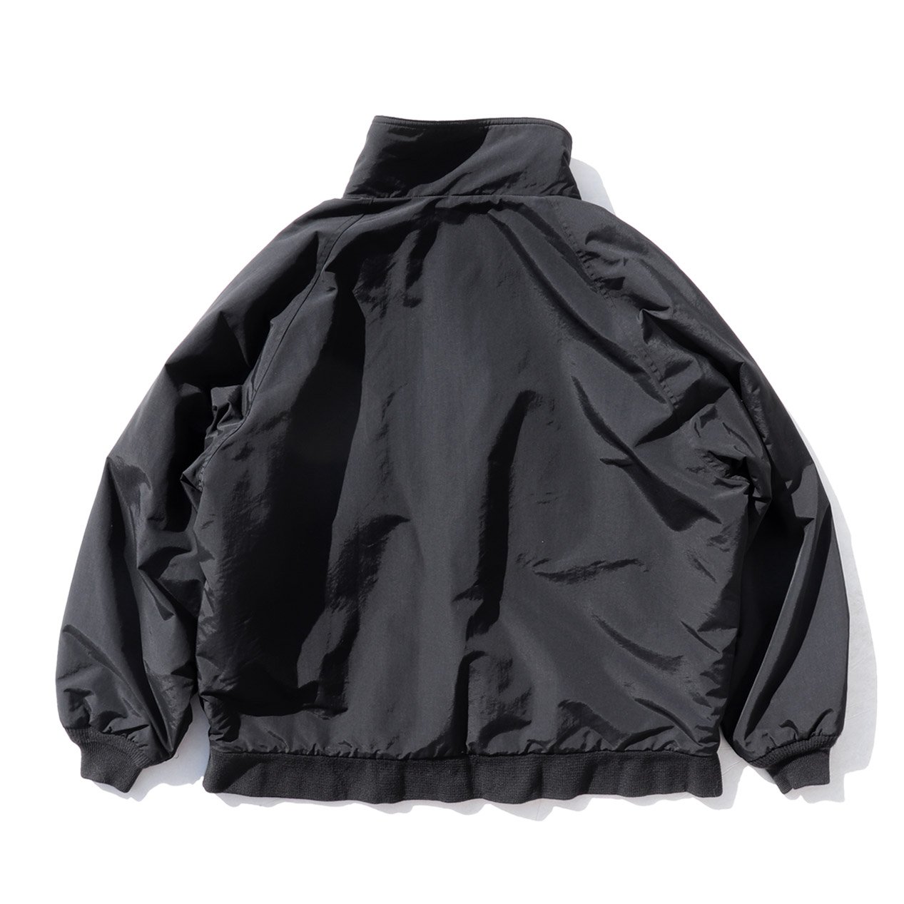 POST JUNK / 90's LANDS' END Fleece Lined Black Nylon Jacket [XL]