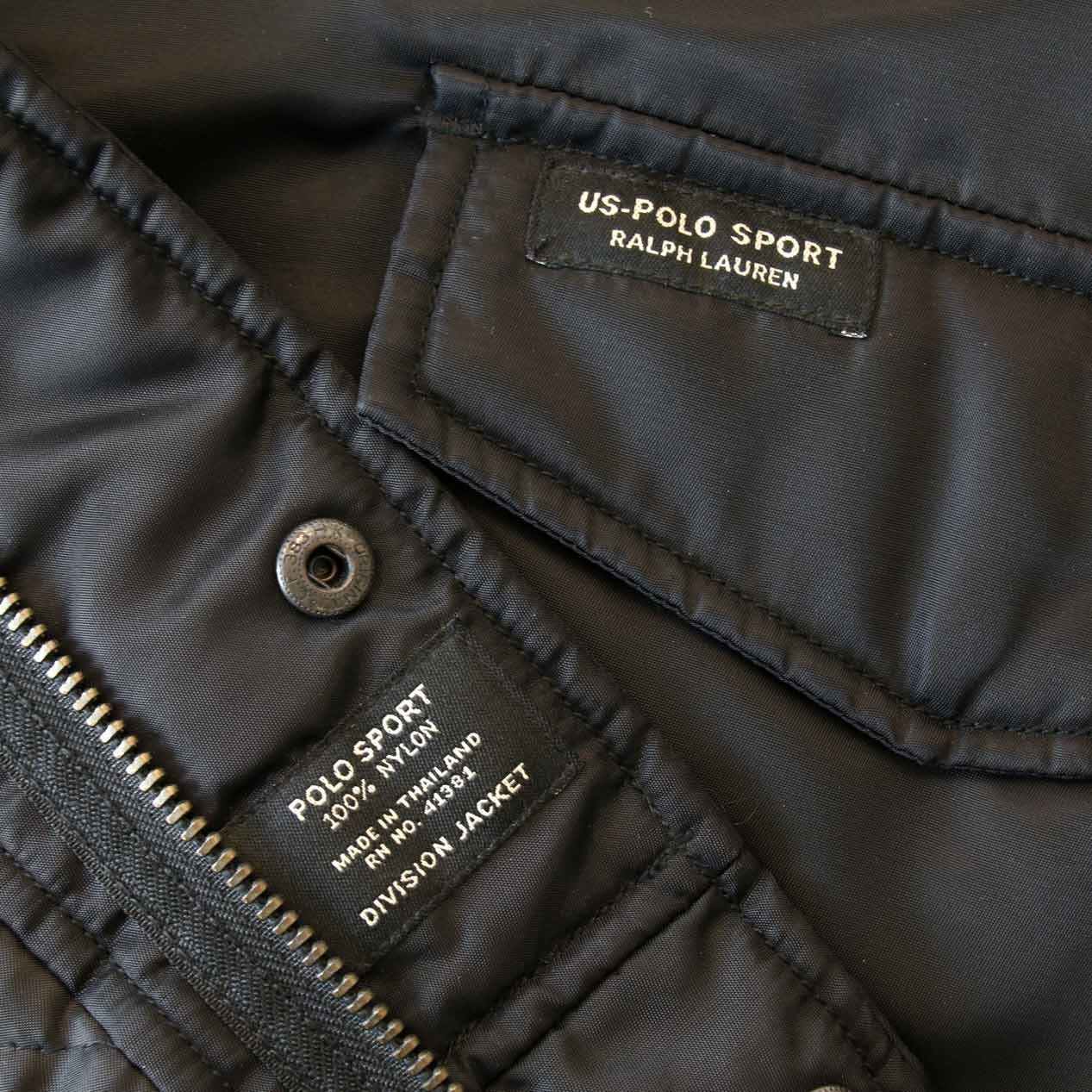 POST JUNK / 90's POLO SPORT RALPH LAUREN Division Jacket Black [XXL]