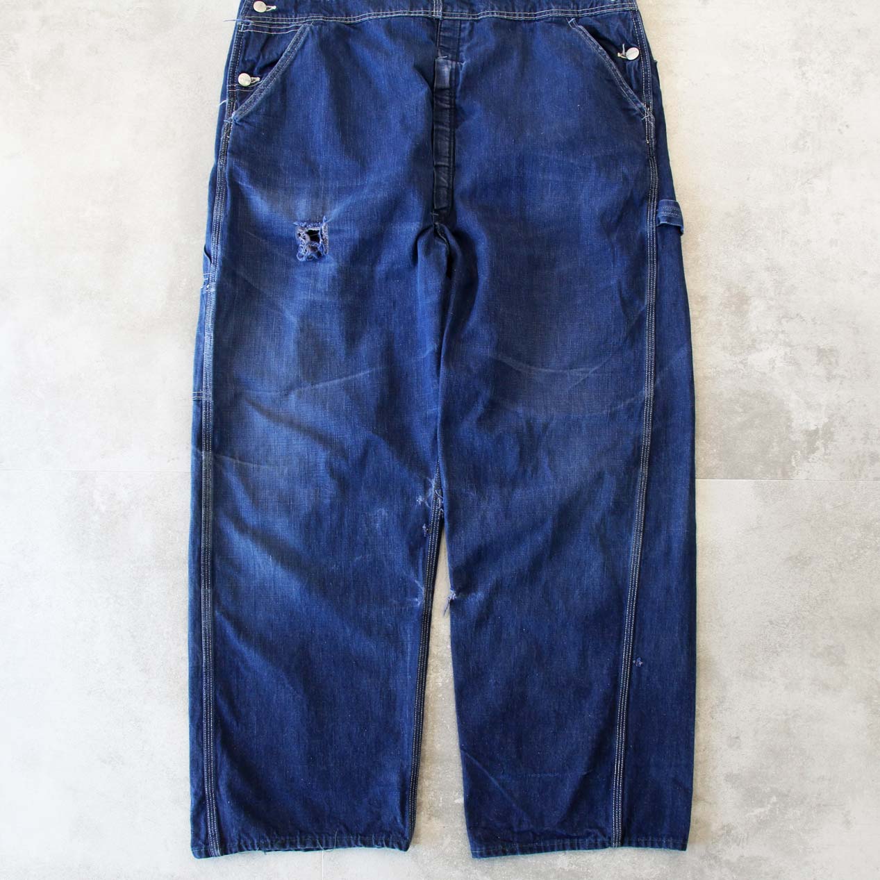 POST JUNK / 50's HERCULES Zip Pocket Vat Dyed Denim Overalls Made