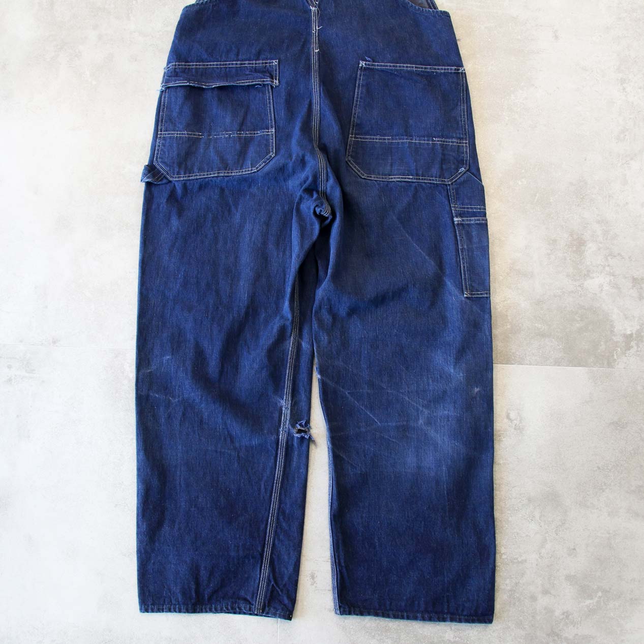 POST JUNK / 50's HERCULES Zip Pocket Vat Dyed Denim Overalls Made