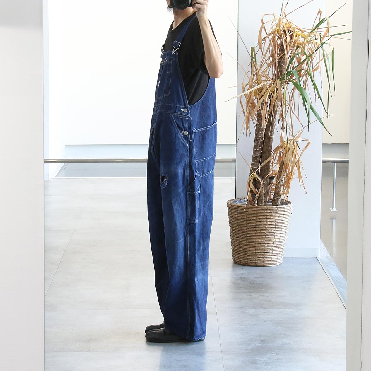POST JUNK / 50's HERCULES Zip Pocket Vat Dyed Denim Overalls Made