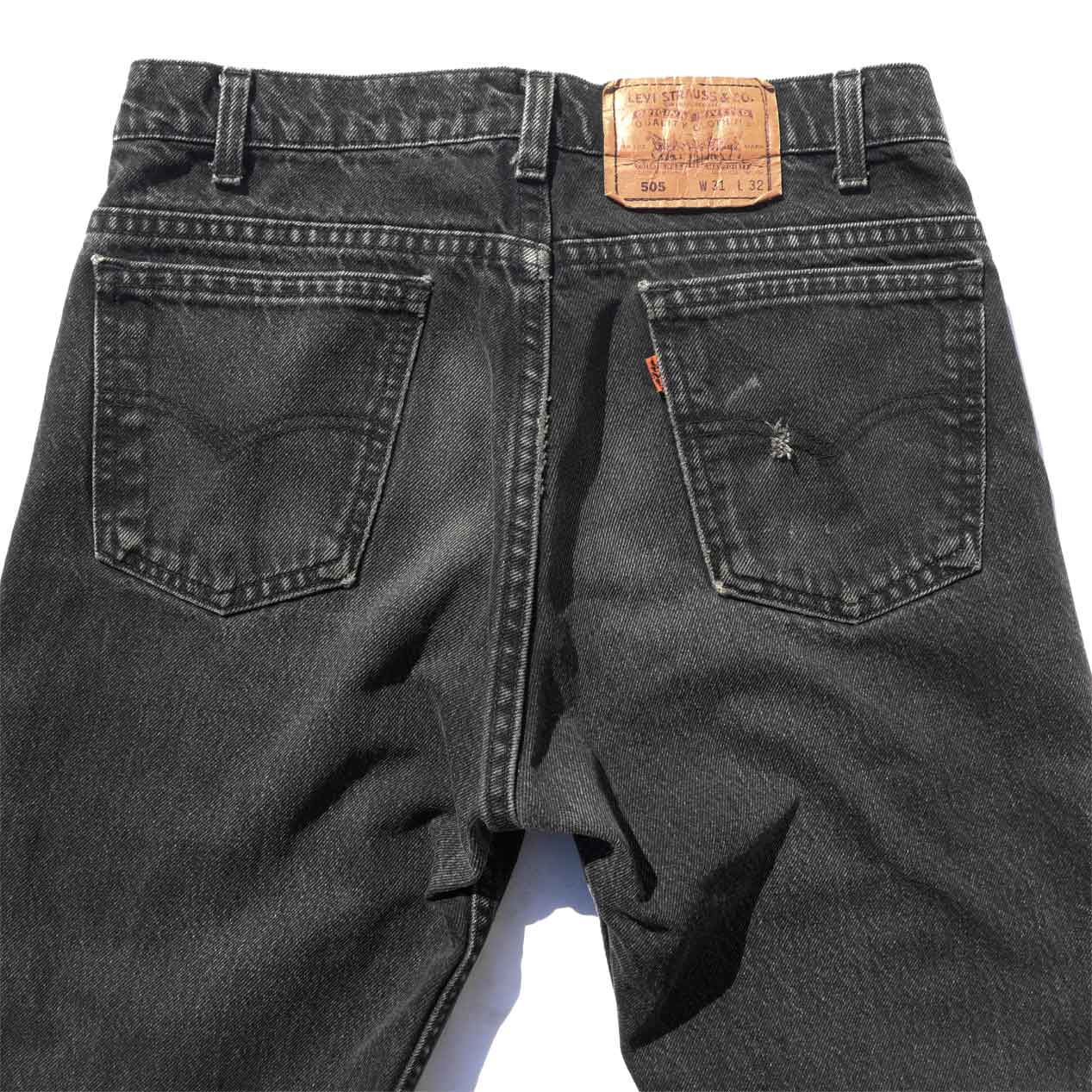 POST JUNK / 90's LEVI'S 505 Black Denim Pants Made In U.S.A. [W31]
