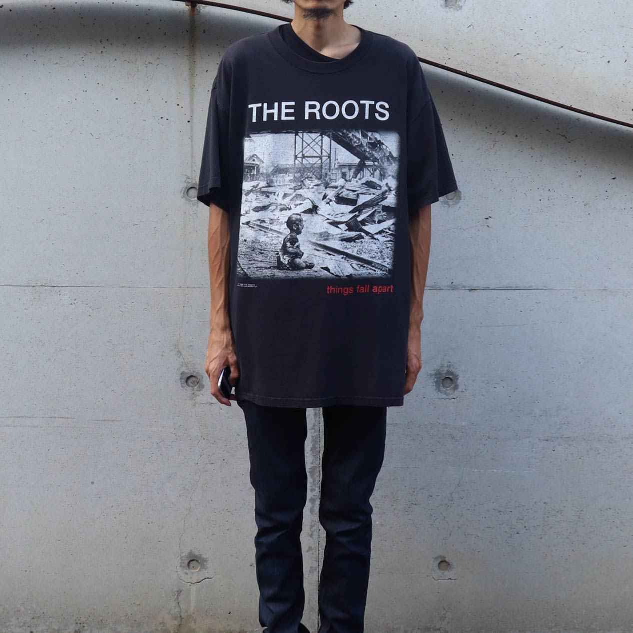 POST JUNK / 90's THE ROOTS ”THINGS FALL APART” プリントTシャツ [XL]
