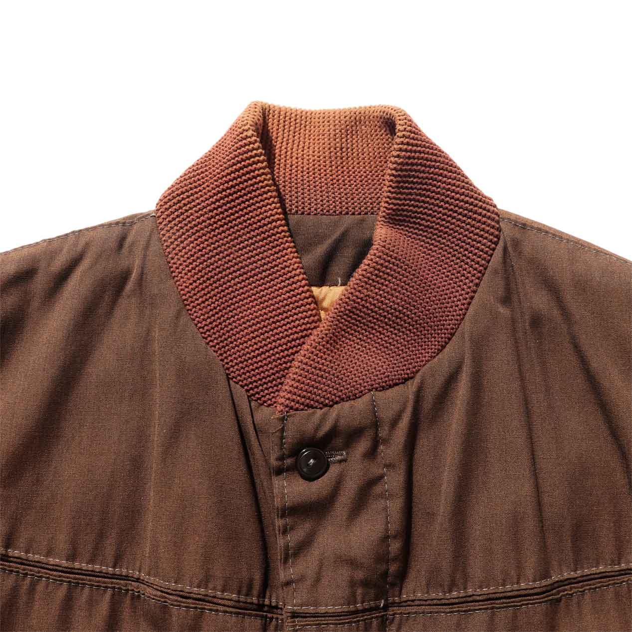 POST JUNK / 70's TOWNCRAFT Brown Cup Shoulder Jacket [S]