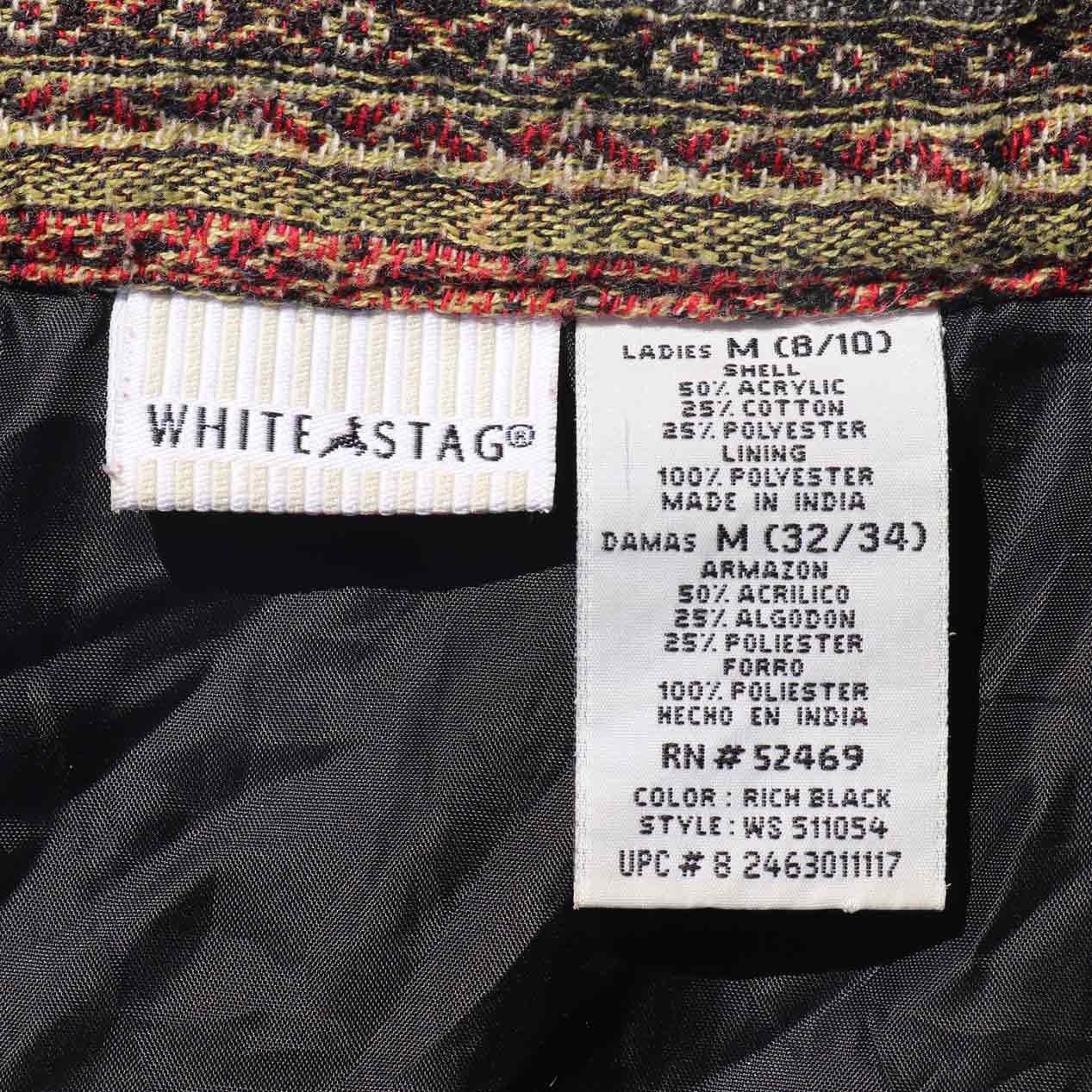 white stag 90s マルチカラー　ゴブラン　ジャケット ノーカラージャケット 最安値で