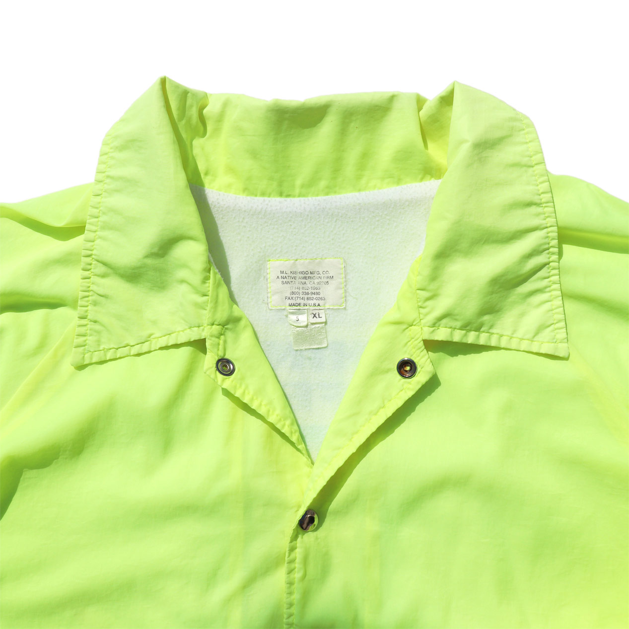 POST JUNK / 00's～ MAERSK Neon Color Nylon Jacket Made In U.S.A. [XL]