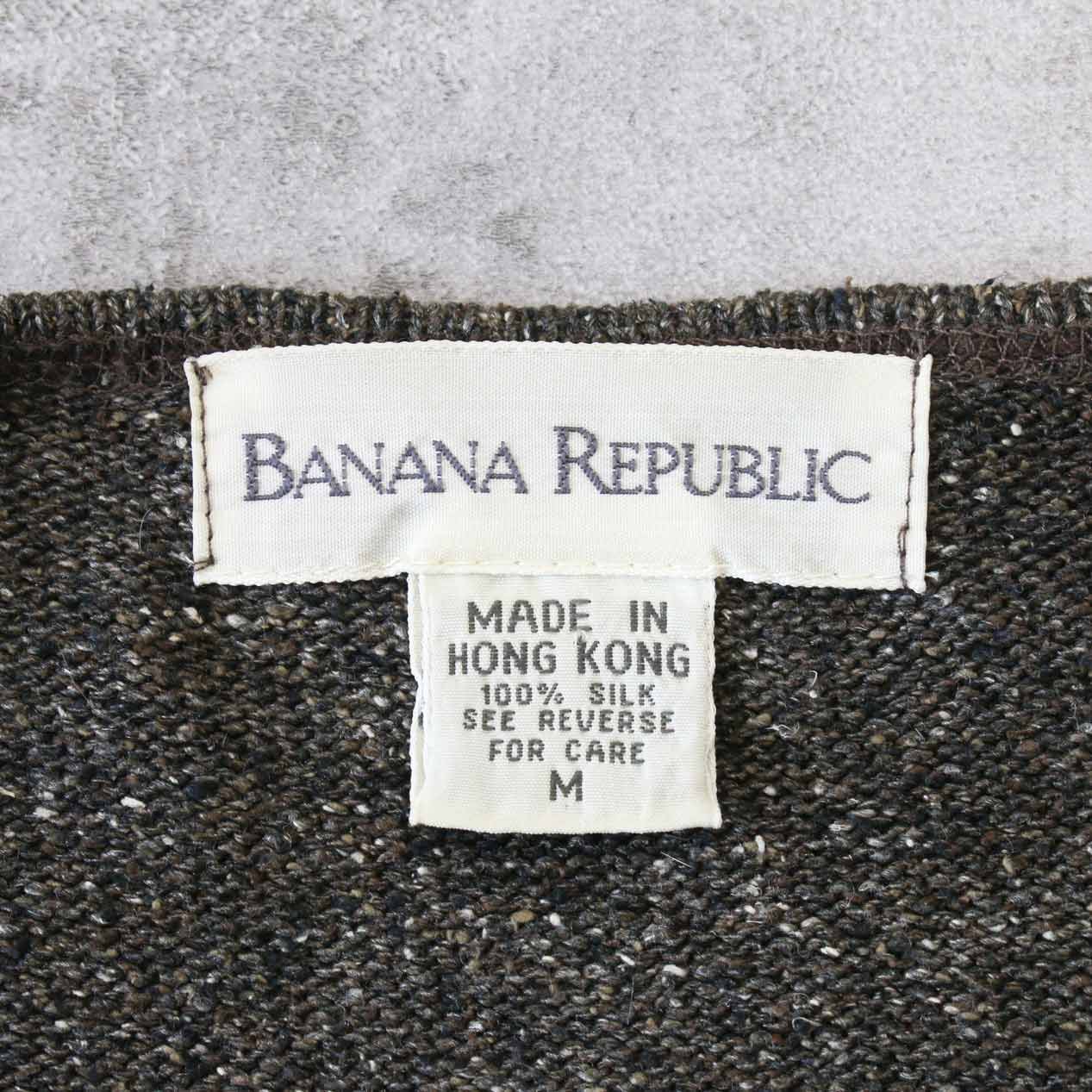POST JUNK / 90’s BANANA REPUBLIC Silk Knit Shirt [M]