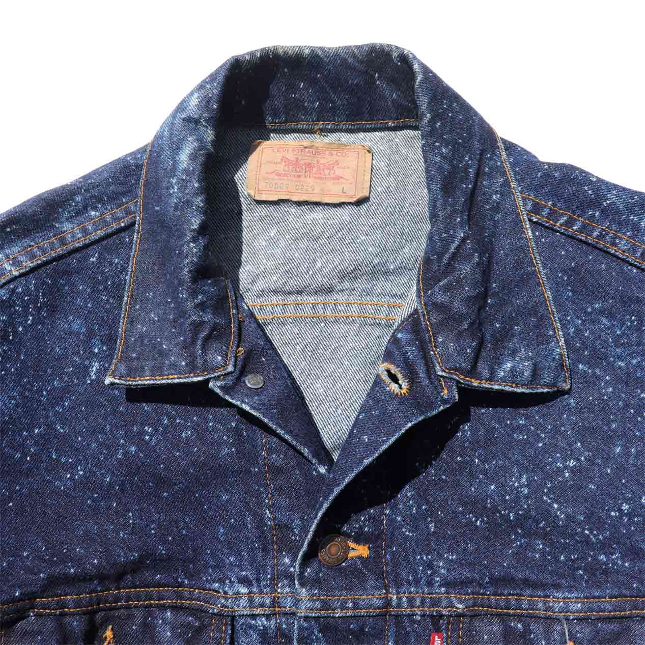 POST JUNK / 90's LEVI'S 70507 Dot Bleach Denim Jacket Made In 