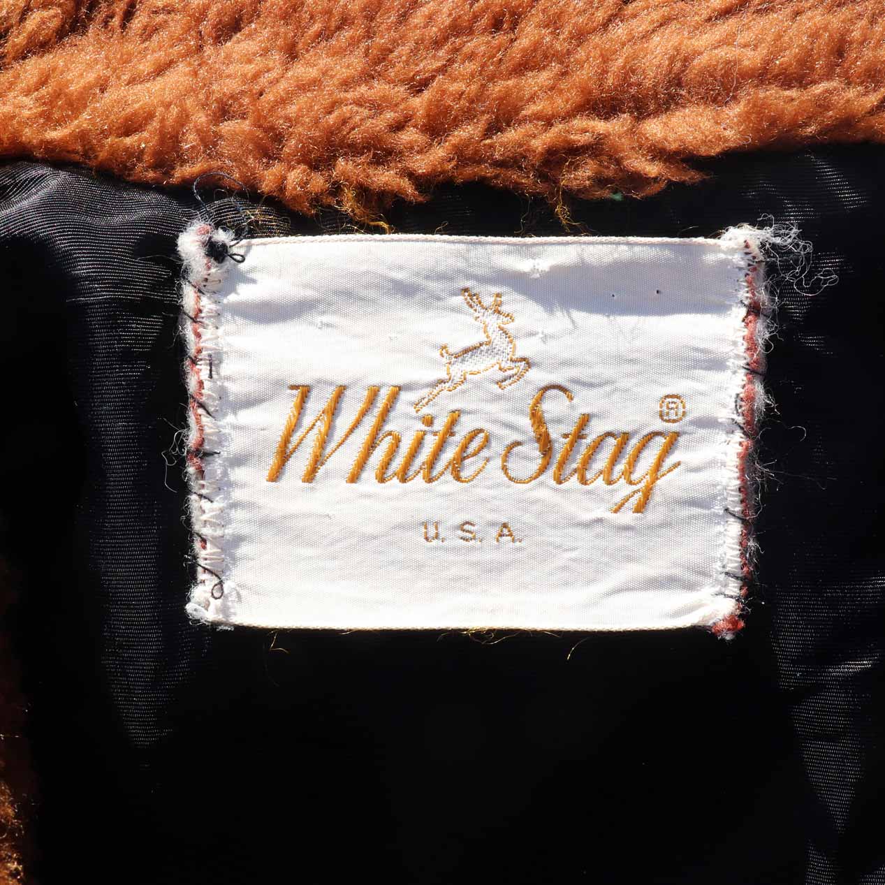 POST JUNK / 70's WHITE STAG Faux Fur Coat [About Women's M]