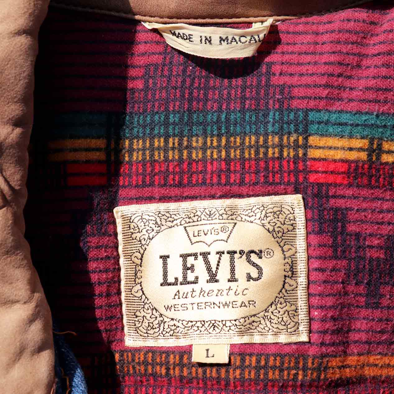 POST JUNK / 80's LEVI'S ブルーデニム ボンバージャケット [L]