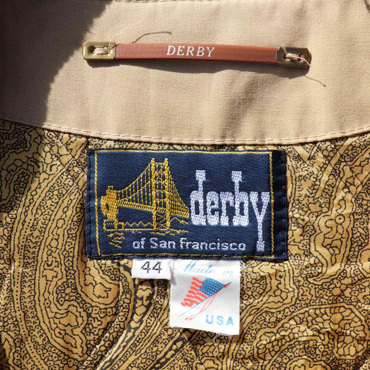 POST JUNK / 70’s～ DERBY OF SAN FRANCISCO Beige Derby Jacket Made In U.S