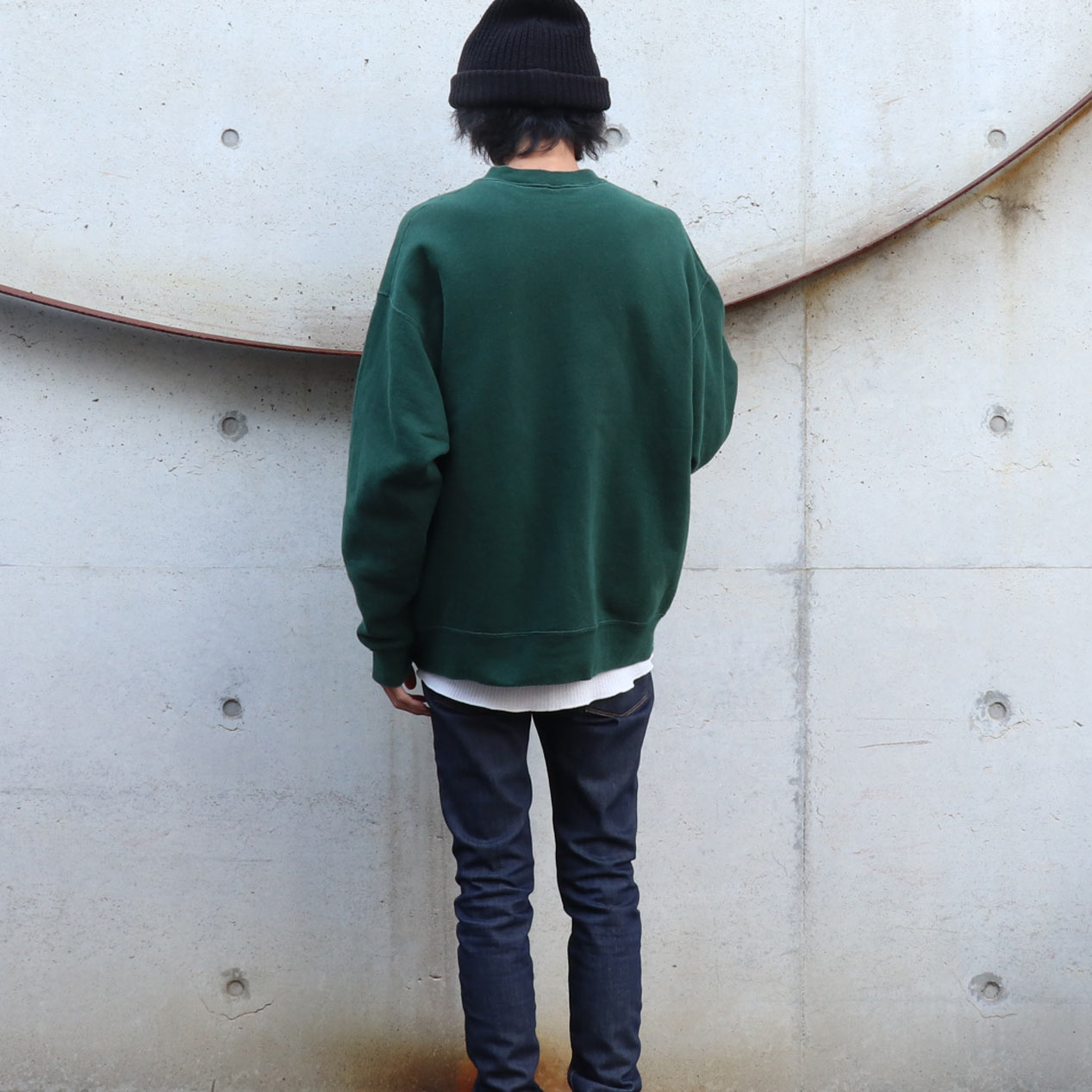 FRUIT OF THE LOOM プリント スウェット レッド XL ss60