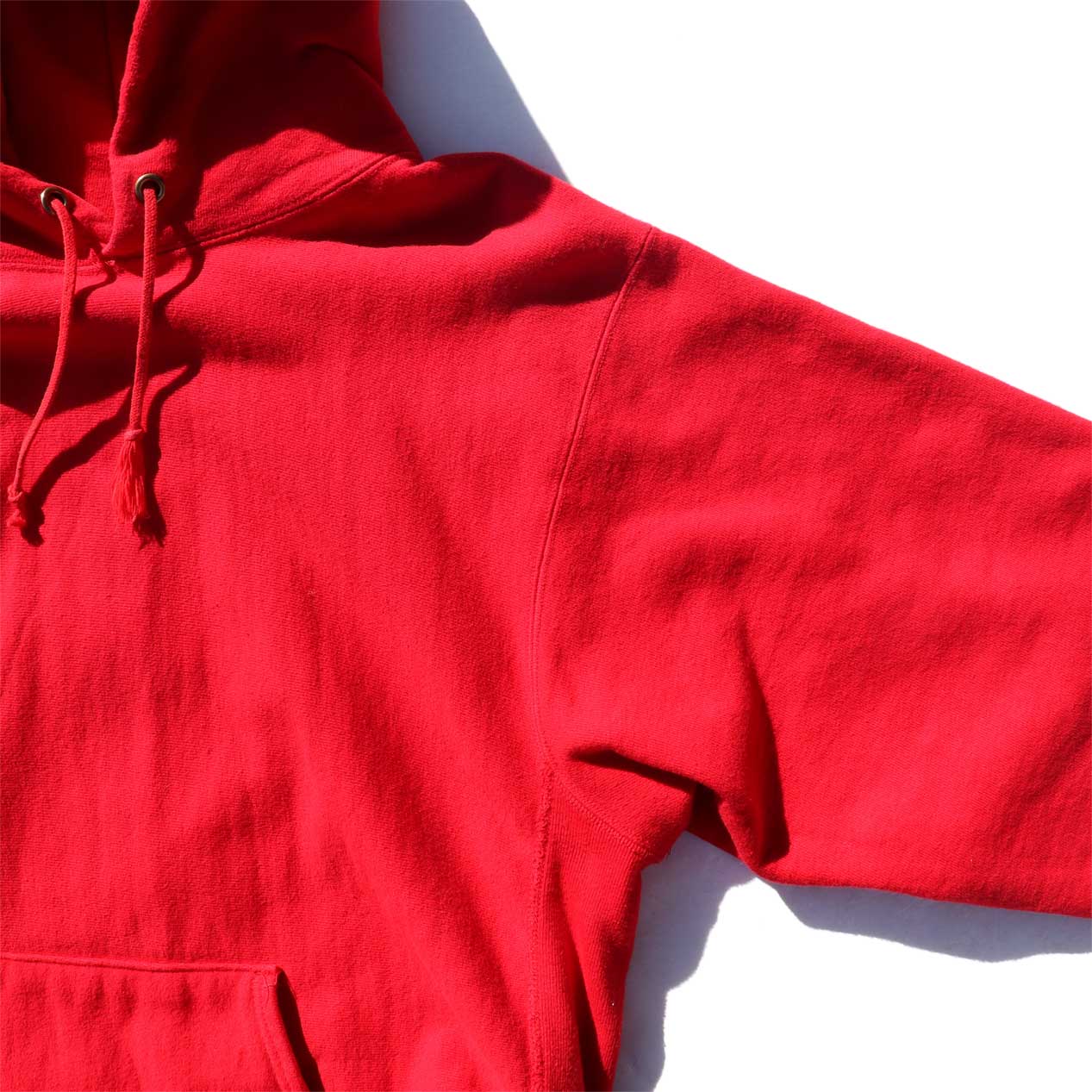 POST JUNK / 's CHAMPION Solid Red Reverse Weave Hoodie Made In